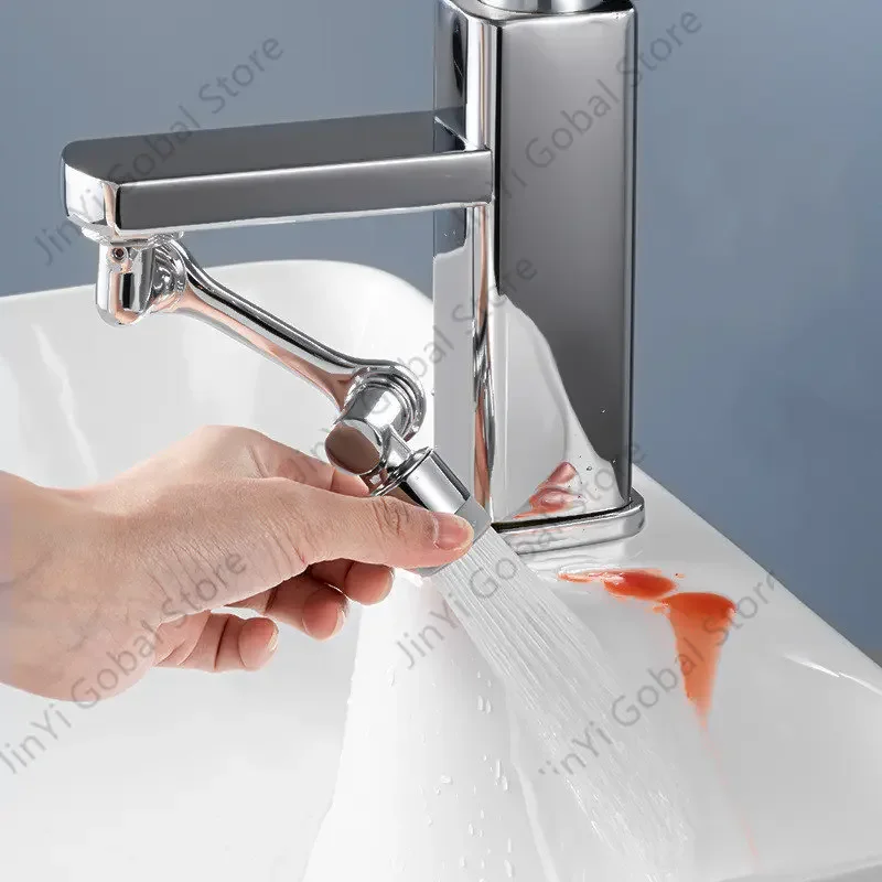 1080° Universal Faucet Extenders Aerator Washbasin Tap Extension Splash Filter Bubbler Nozzle Robotic Arm Kitchen Tap Extend