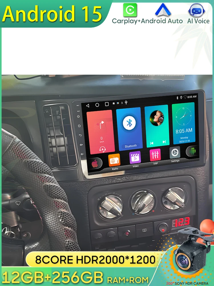 Radio samochodowe z Androidem 16 do VW Volkswagen Golf 3 1992-1993 Nawigacja GPS Android Auto Carplay Stereo Wyświetlacz 4G Wifi Bez 2din — 2