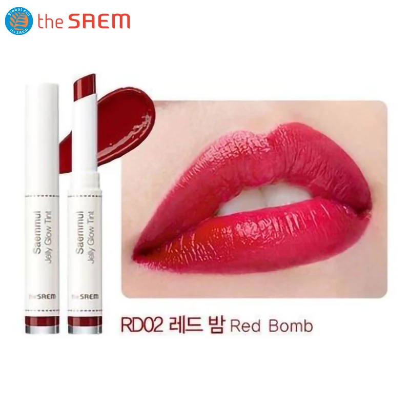the SAEM Saemmul Jelly Glow Tint 1.8g Lipstick Lip Cream High Pigment Waterproof Long-lasting Lip Tint Korean Makeup Lip Gloss