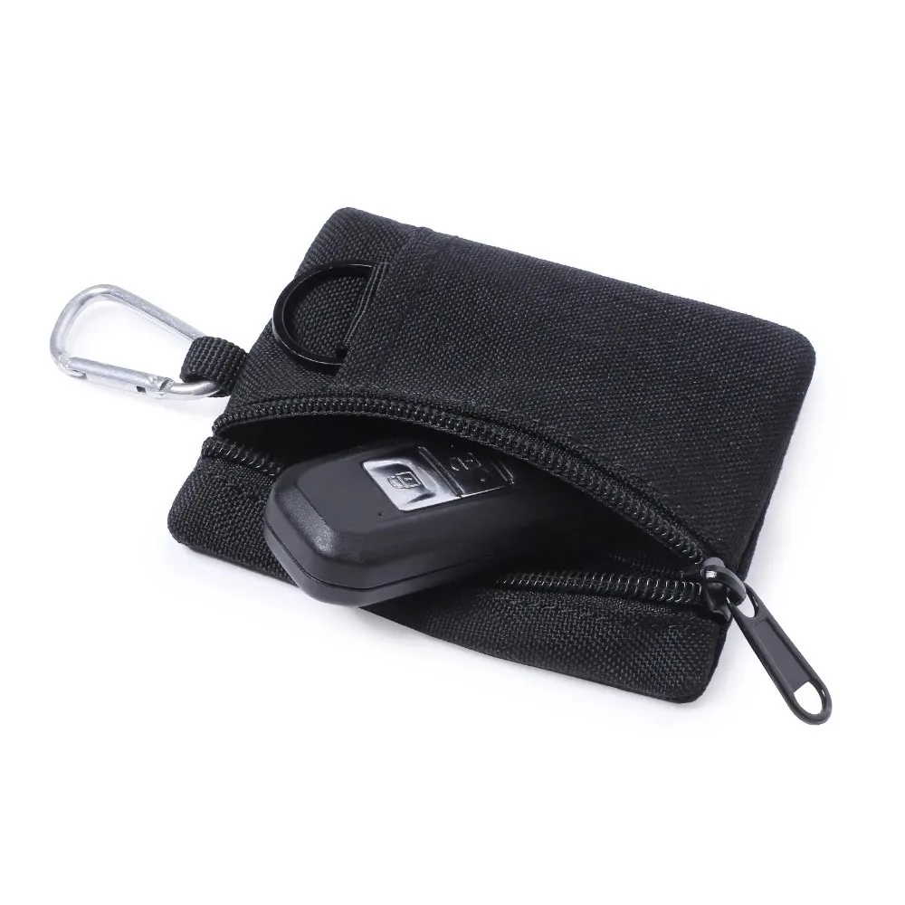Men's Coin Purse Card Holder Canvas Small Wallet Outdoor Sports Storage Bag Small Hanging Bag Wallet Key Bag Mini Sports Bag image 6