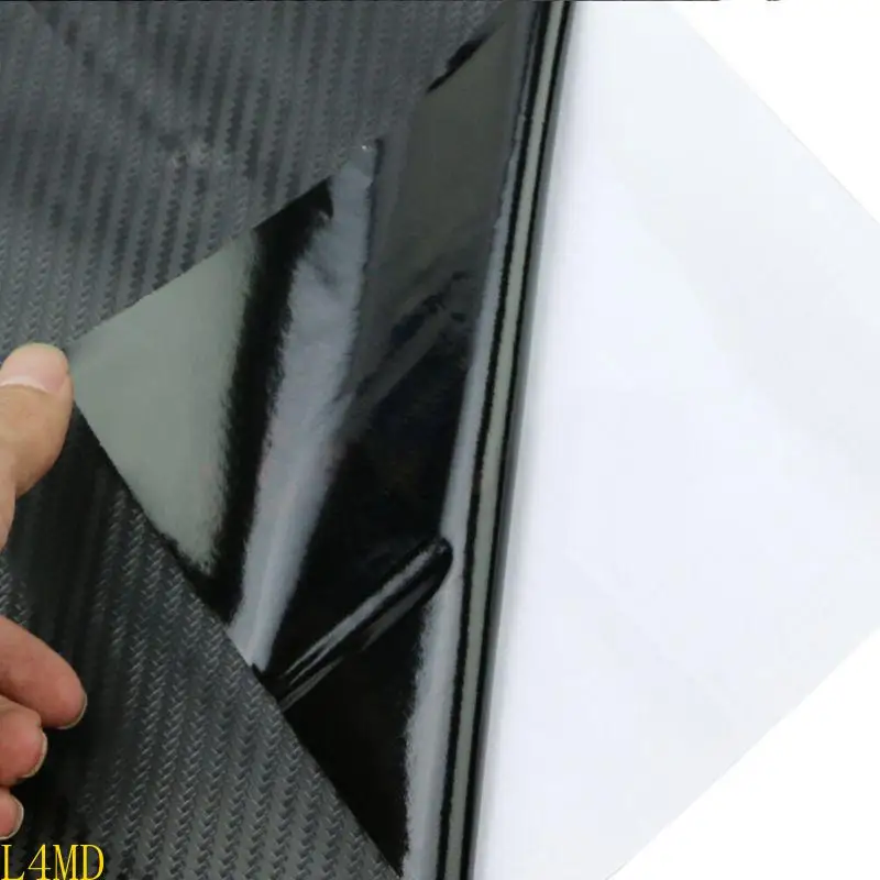 

L4MD Carbon Fiber Wrap Film Waterproof Car Stickers Console Computer Laptop Skin Auto Motorcycle Accessories