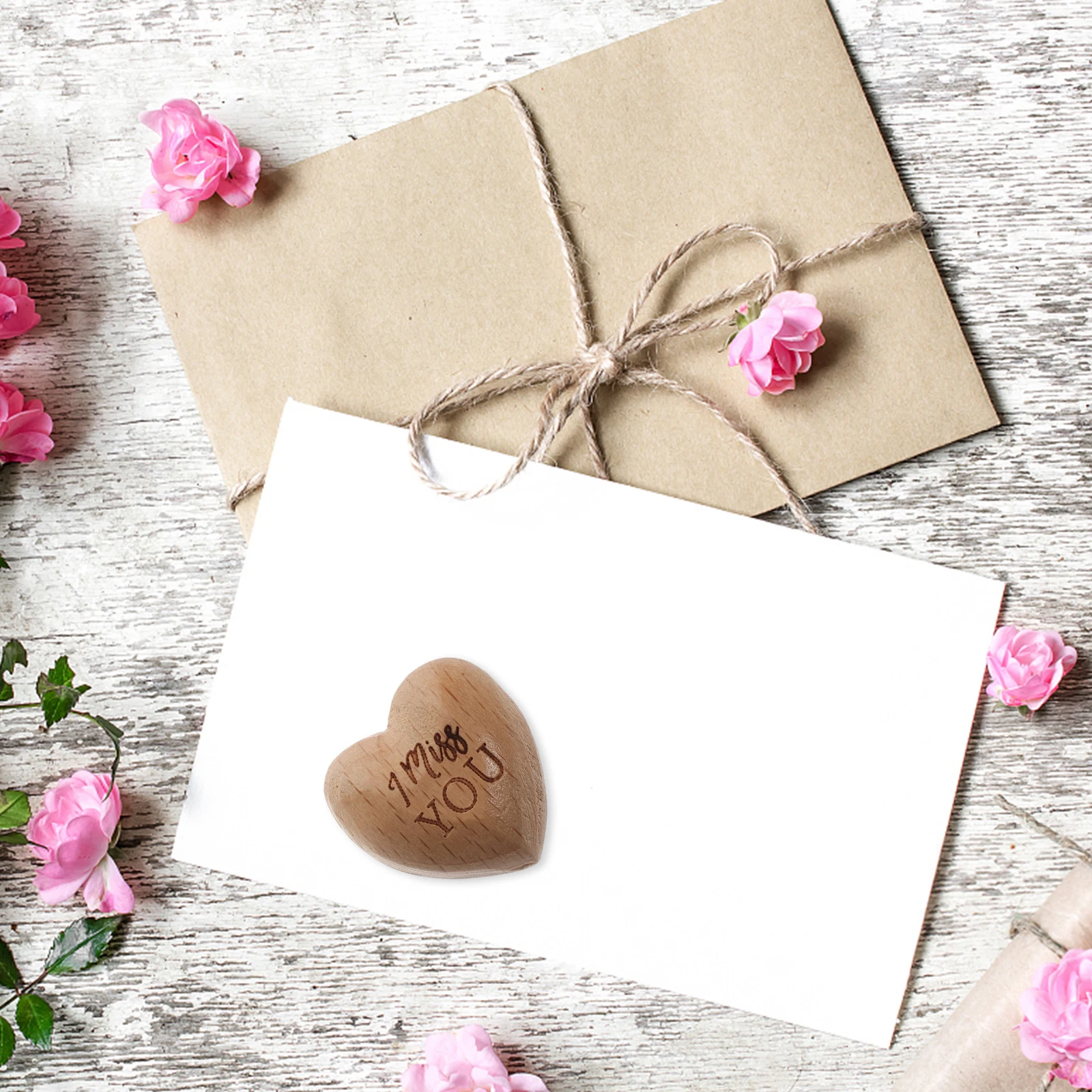 

1pcs Wooden Love Premium Wood Heart Ornament For Home Decor Desktop Living Room Bedroom Office Tabletop Centerpiece Decorative