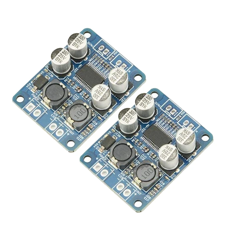 บอร์ดเครื่องขยายเสียงระบบเสียงระบบดิจิทัลช่องเดียว TPA3118 2ชิ้นตัวแปลง1X60W DC 12V-24V