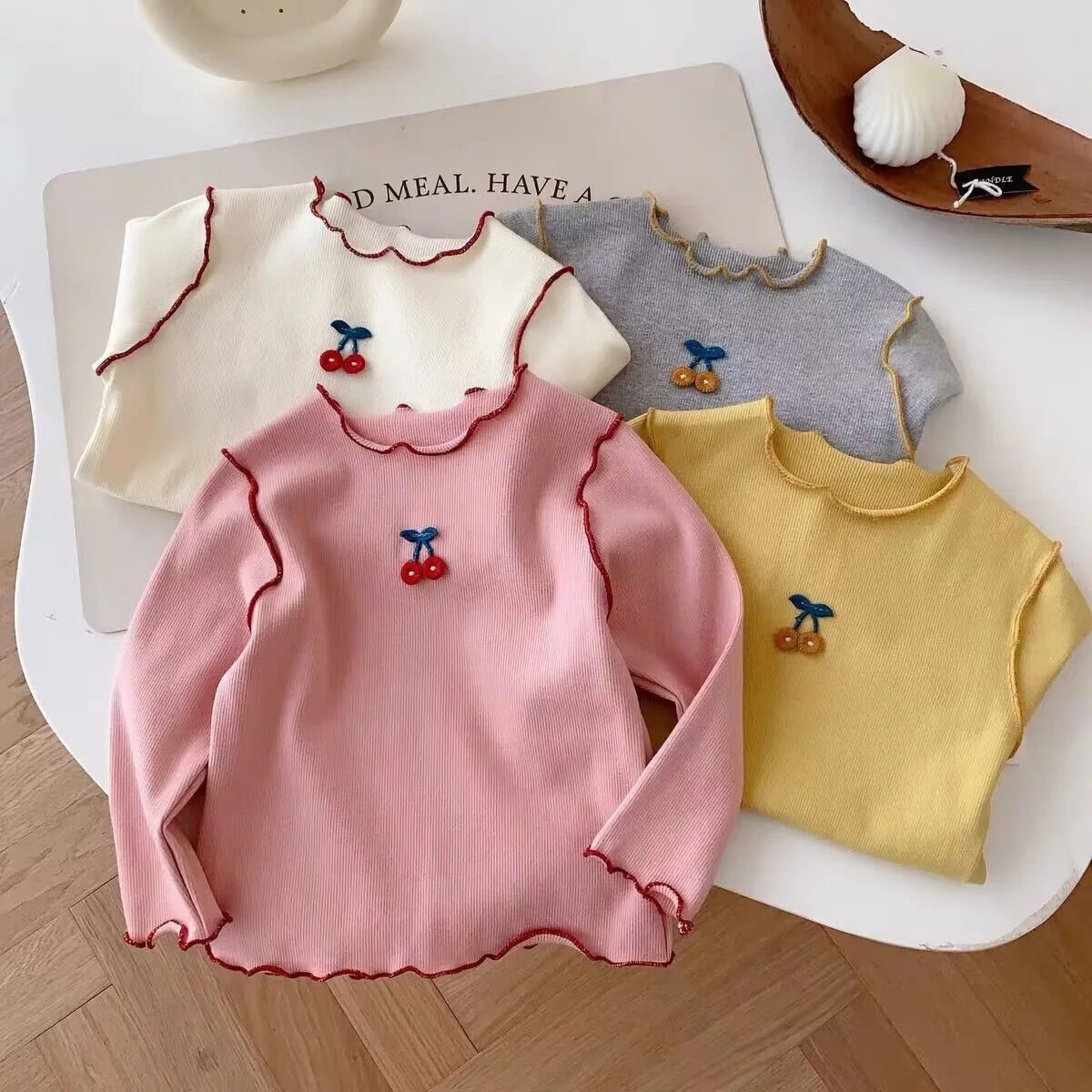 

Новый милый кружевной плед для маленьких девочек на осень и зиму, удобный и универсальный базовый слой и повседневный топ.