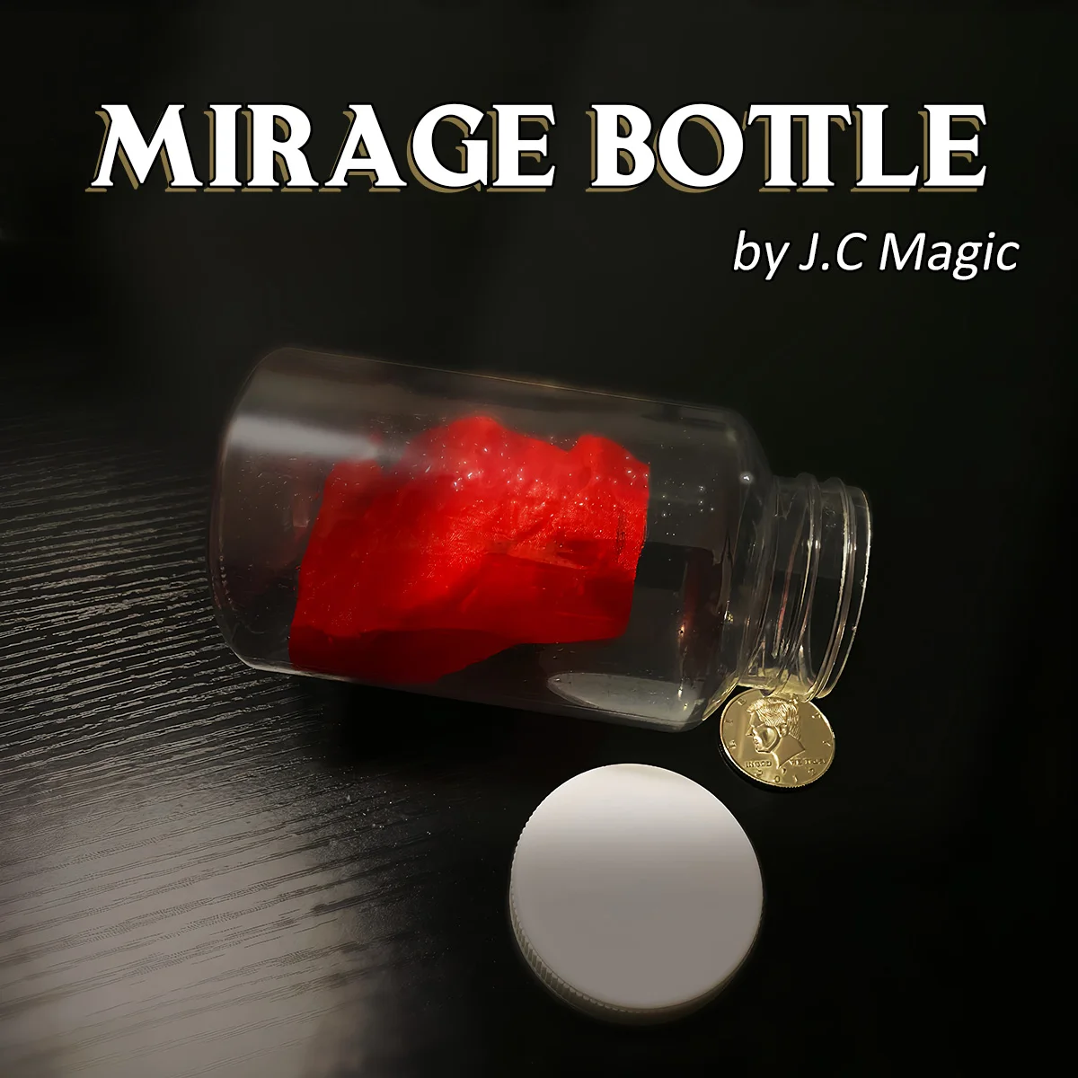 

Mirage Bottle by J.C Magic Tricks Small Objects Appearing in Empty Bottle Goldfish Coins Production Close-up Illusions Gimmicks