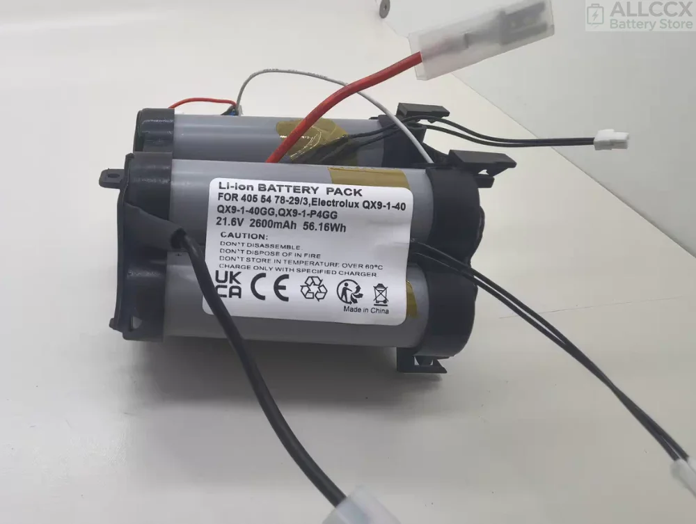 ALLCCX [21.6V Version] 2500mAh/3200mAh Vacuum Cleaner Battery for Electrolux PURE Q9 QX9-1-40 QX9-1-40GG QX9-1-P4GG PQ91-40GG