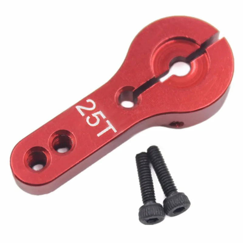 

DELAM-24Pcs 25T Aluminum Servo Horn M3 Threads Steering Arm High Torque Servos Motors Parts RC Car Plane Boat