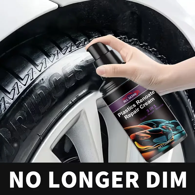 Tire Gloss And Reviver - Fast-Acting Formula for Tires, Plastics, And Rubber - Durable Shine And Safeguard - Say Goodbye to Dull