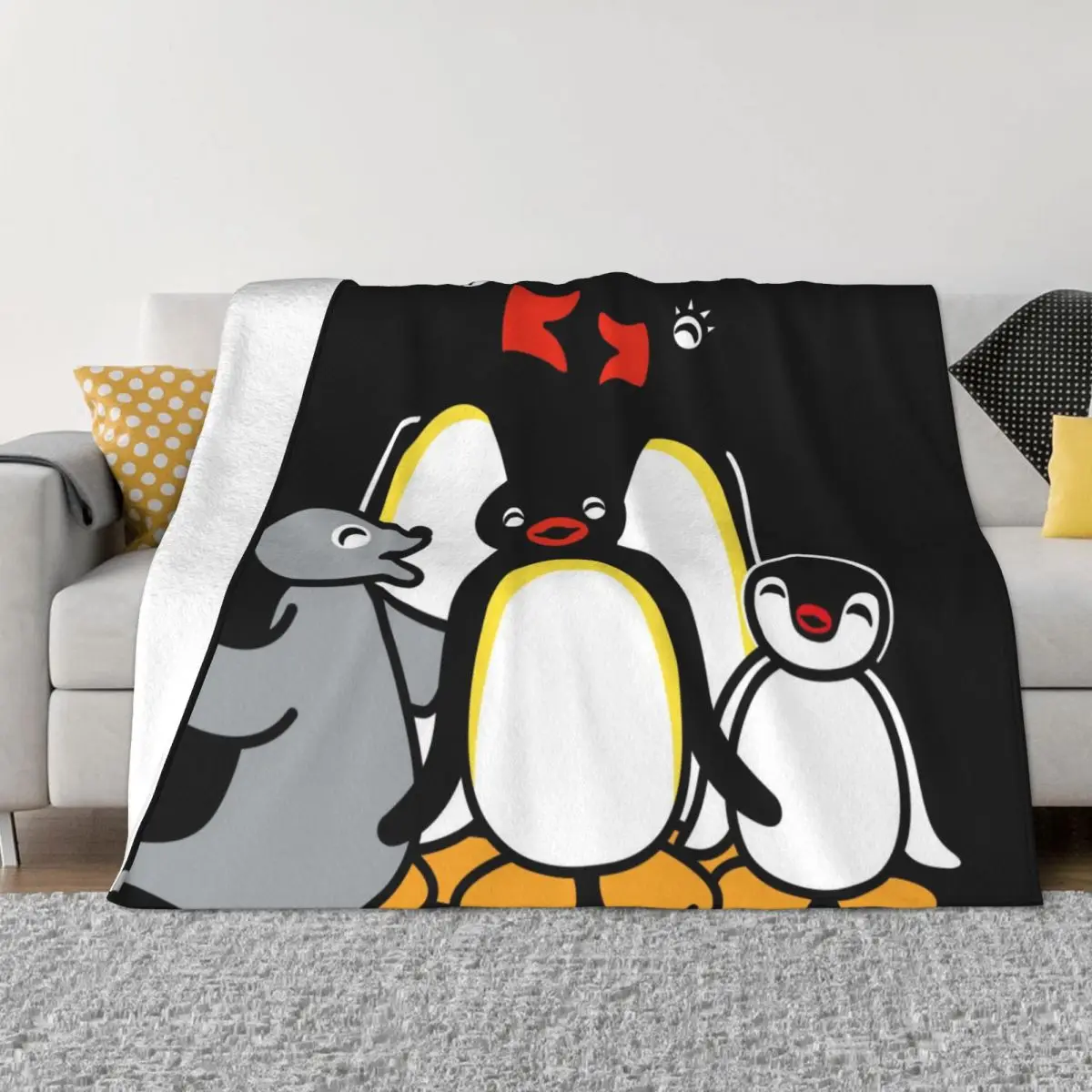 

Pingu Anime 001858, теплые одеяла для домашних животных, одеяло для кровати, зимние одеяла, тонкое ватное одеяло, одеяло