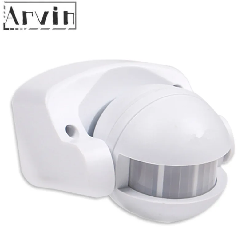 Ac 220v-240v 180 graus ao ar livre ip44 segurança pir infravermelho sensor de movimento detector interruptor de movimento max 12m 50hz 3-2000lux