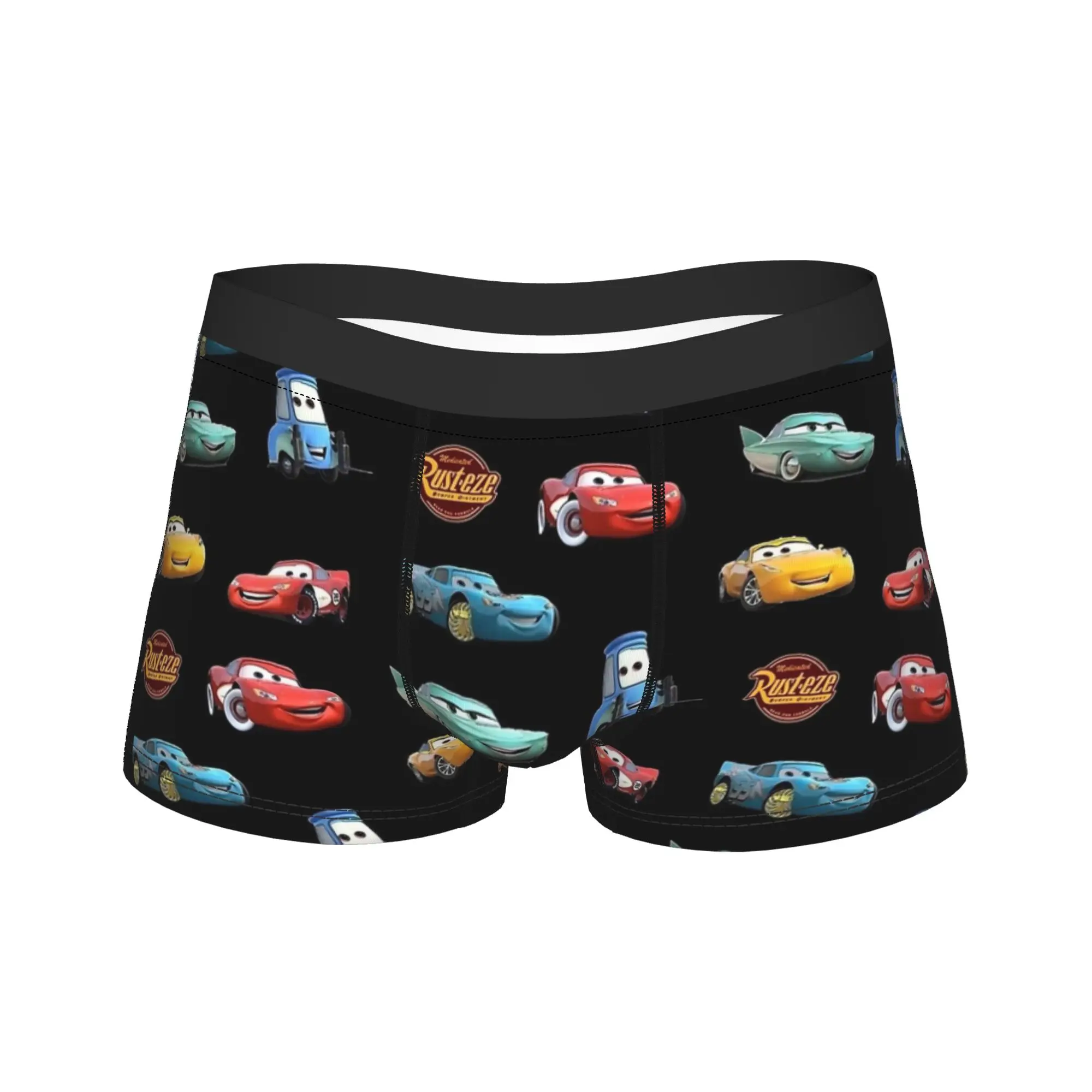 

Kachow Lightning McQueen Family Underwear Comfortable Panties Printing Boxer Brief For Men 3D Pouch Plus Size Boxershorts