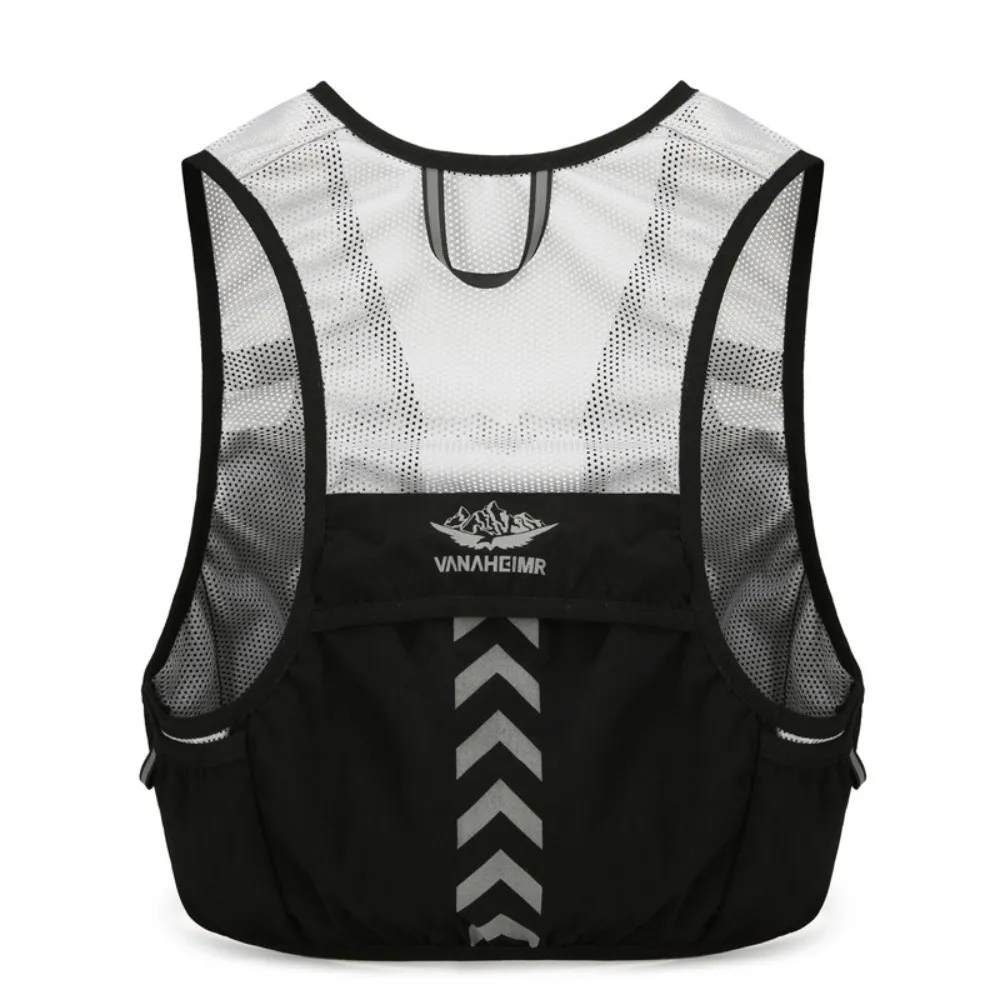 

High Visibility Reflective Vest Bag Lightweight Security Night Running Bag Breathable Fluorescent Color Safety Reflective Vest