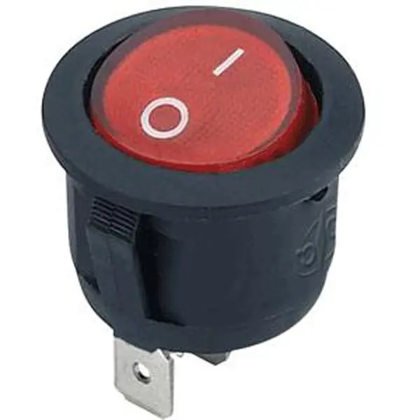 

Free shipping! Rocker switch, round push button KCD10-102N