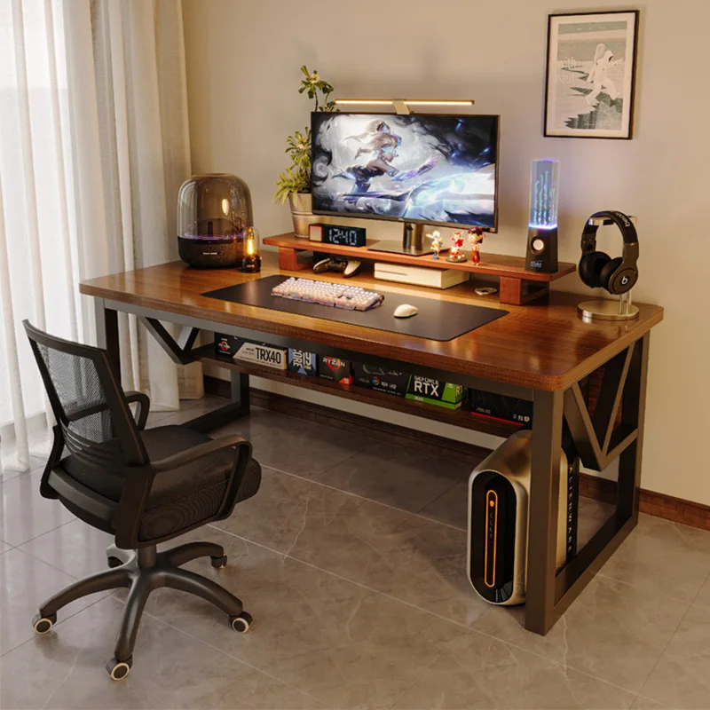

Bedroom Study Office Desk Display Wooden Computer Gaming Storage Office Desk Aesthetic Crafts Mesa Ordenador Trendy Furniture