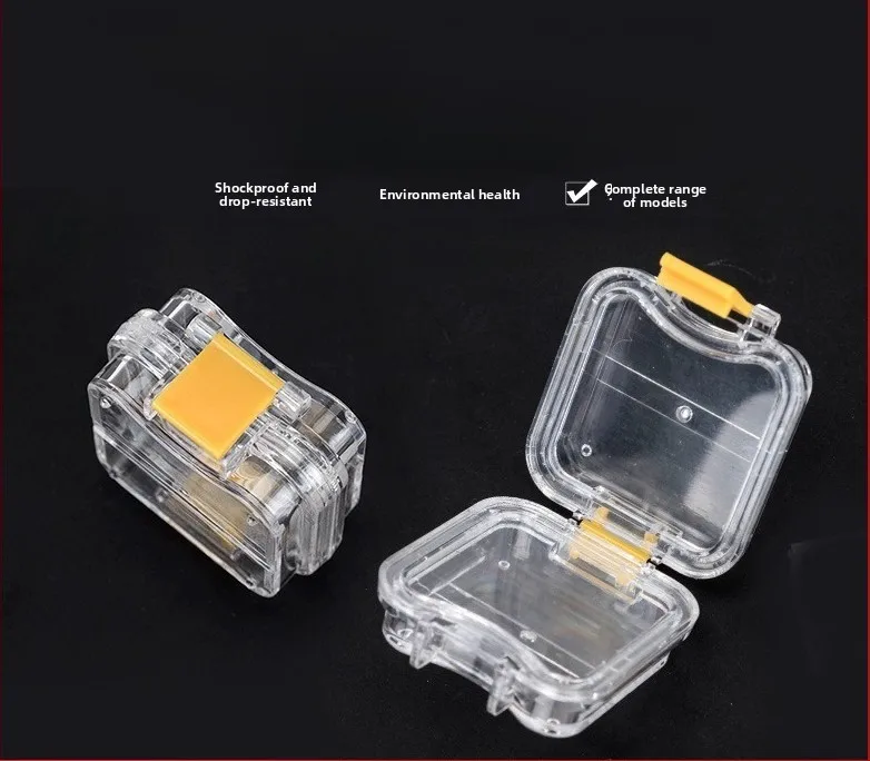 5pcs Transparent Film Boxes, Denture Holder Box, Film Tooth Boxes, Denture Packaging Box, Orthodontics tools s