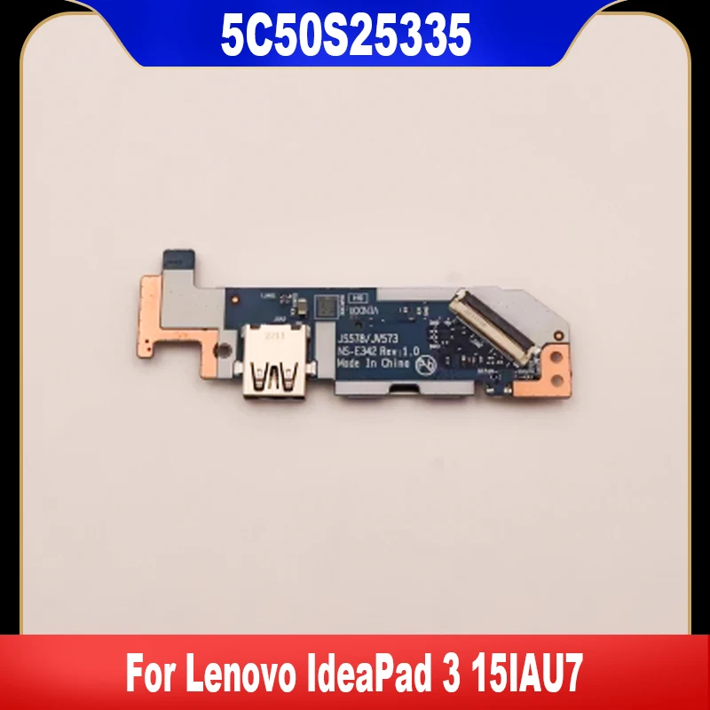 

5C50S25335 Original For Lenovo IdeaPad 3 15IAU7 Laptop 82RK SD Card Reader USB Power Switch Button Board NS-E342 High Quality