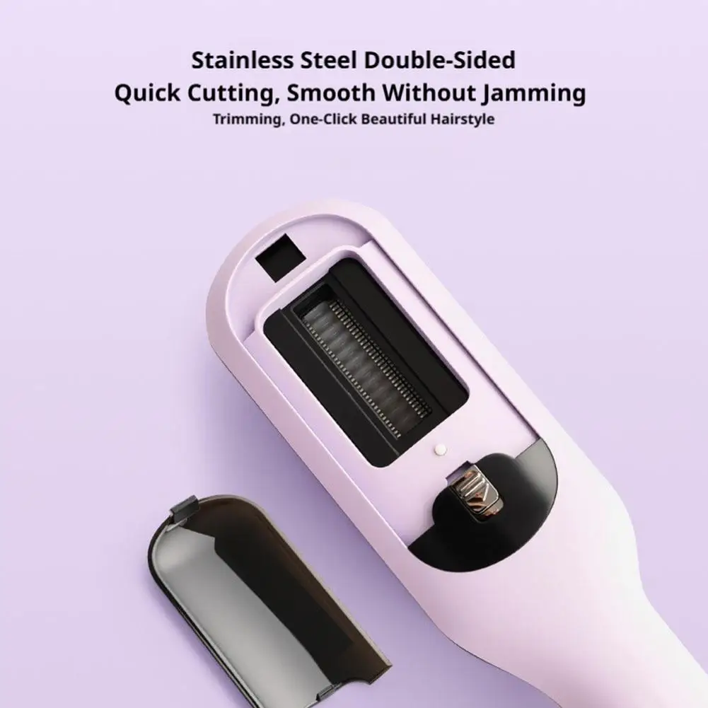 Portable Cordless Hair Straightener Comb Rechargeable Wireless Straightening Brush LCD Display Home Travel Hair Styling Device view 5