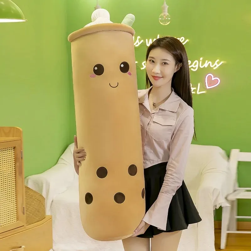 

Реалистичная плюшевая игрушка в виде чашки бабл-ти с жемчужинами, забавная мягкая подушка, креативный декор для комнаты, мягкая подушка-игрушка, игривый предмет интерьера