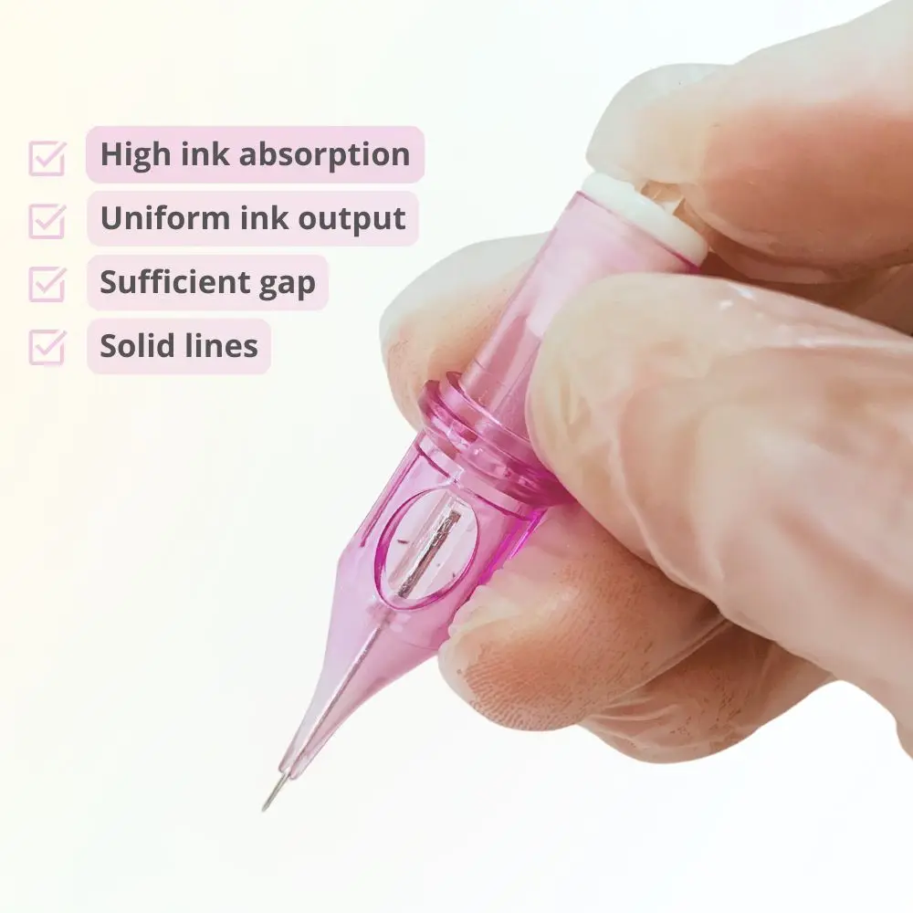 إبر ماكياج دائم نظام خرطوشة معقمة يمكن التخلص منها RL/RS/RM/M1 0.35 مللي متر إبر الوشم لآلة القلم الدوارة الحاجب #3