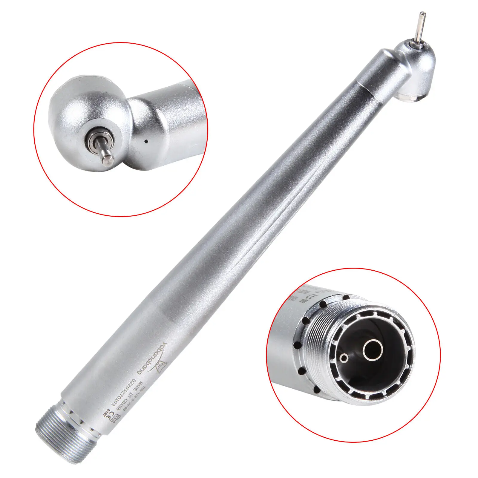 Dental 45 Degree Surgical High Speed Handpiece Single Water Spray Push Button Turbine 2/4Hole Nsk Type