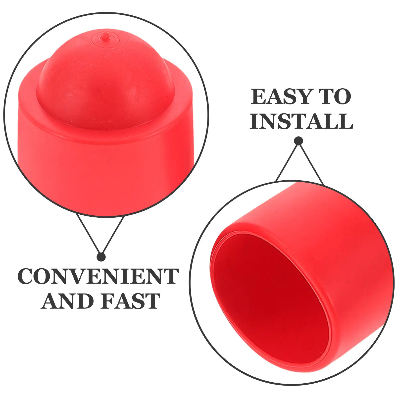 10pcs Cue Stick Tail Protectors – Rubber Bottom Plugs for Pool & Billiard Cues, Joint Sleeve Accessories