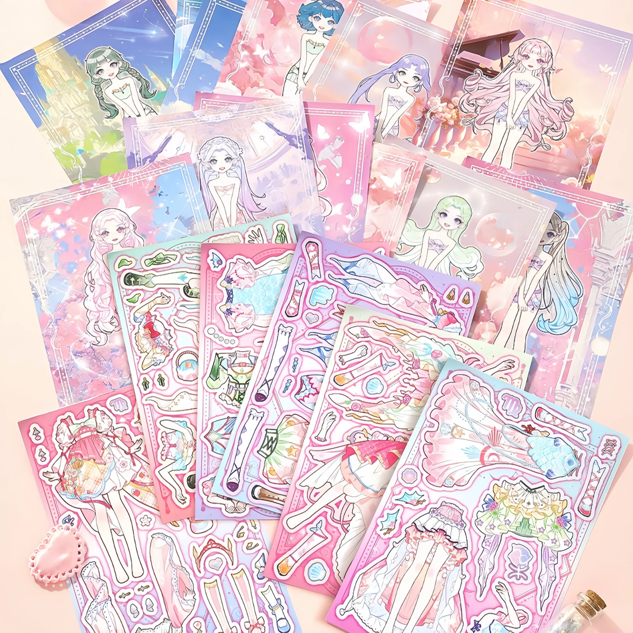 สติกเกอร์แต่งตัวสาวสวย 1 เล่ม  - Beauty Makeup Games For Girls บทวิจารณ์และราคา