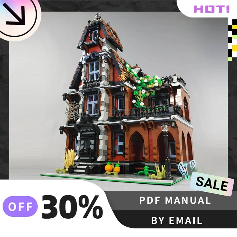 

[4090PCS] Customized MOC Haunted House Creative Building Blocks Set STEM Educational Toys Construction Model Kit Birthday Gifts