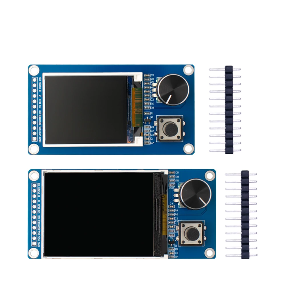 Ekran TFT o przekątnej 1,8 cala/2,4 cala z modułem kombinowanym enkodera obrotowego EC11, interfejs SPI, wyświetlacz LCD dla Arduino — zdjęcie produktu 2
