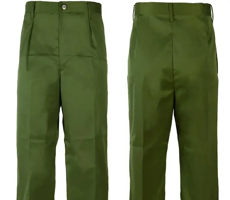 Chinese Red Uniform Retro Green 65s Veteran Men's Spring Set