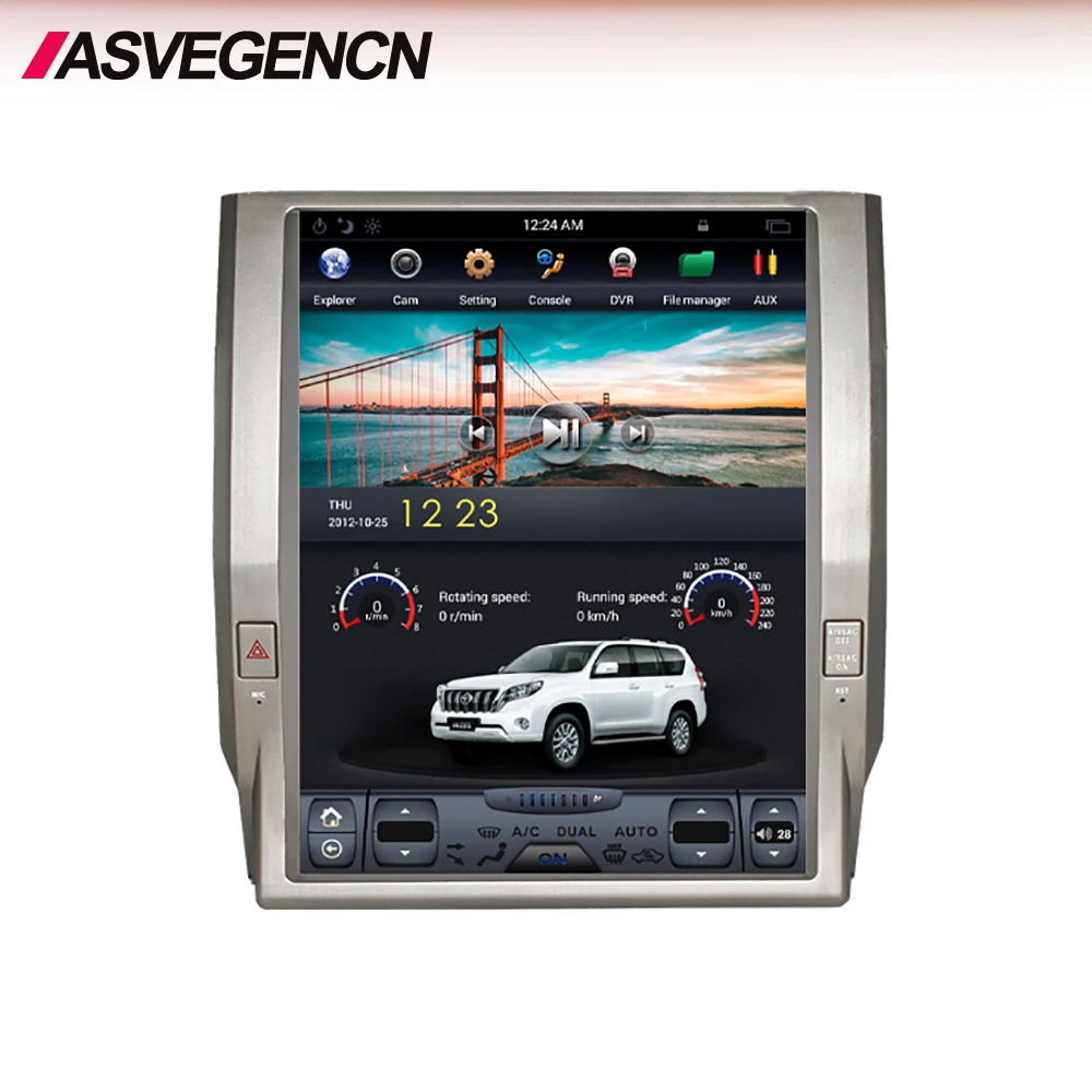 Wholesale 12.1inch Android 8.1 Car Radio For Tundra 2014-2018 Style Navigation RAM4GB ROM64GB wifi 4G GPS