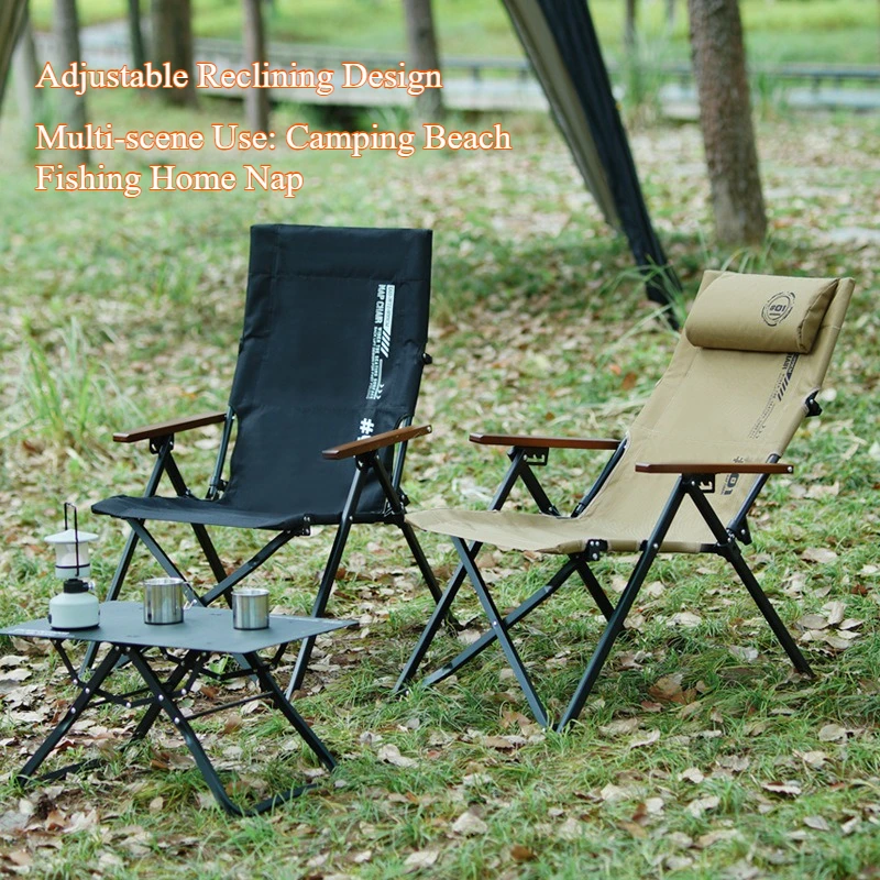 

Складное кресло для улицы с регулируемым наклоном, портативное, легкое, для кемпинга, пляжа, рыбалки, пикника, походов и путешествий