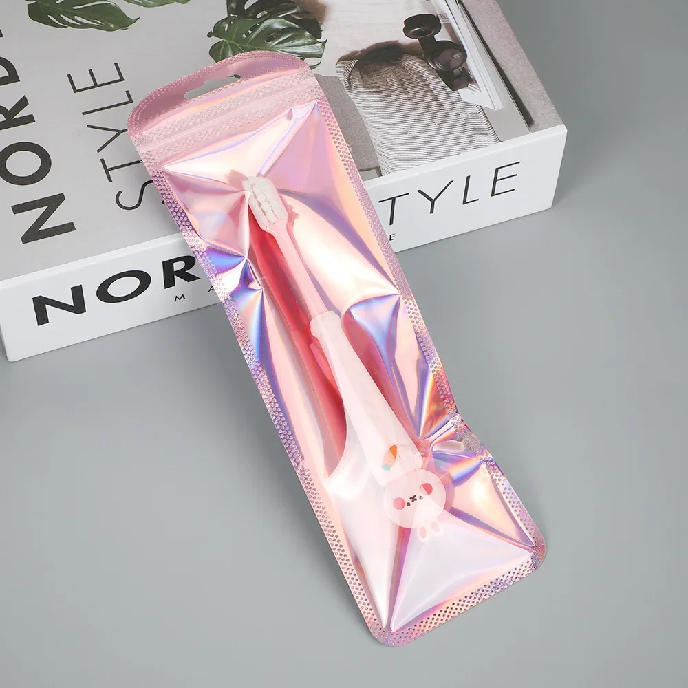 50 قطعة أكياس التعبئة والتغليف المجسم الطويلة زيبلوك الليزر ختم الحقيبة للحزب مسمار رمش لصالح تخزين المواد الغذائية عرض المجوهرات العرض #3