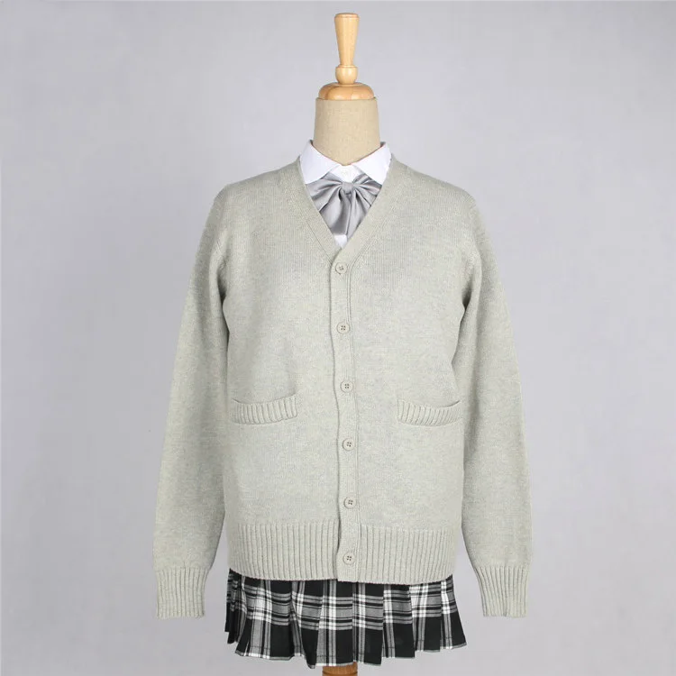 School Jk Uniform Trui Anime Cosplay Kostuums Vest Bovenkleding Trui 10 Kleuren Lange Mouwen Gebreide Jas Voor Meisjes