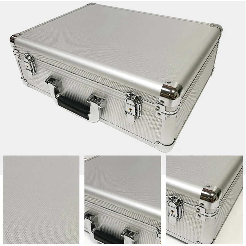 Maleta protectora con marco de aleación de aluminio para micrófonos, bolsa de almacenamiento de tarjeta de sonido para accesorios de cámaras