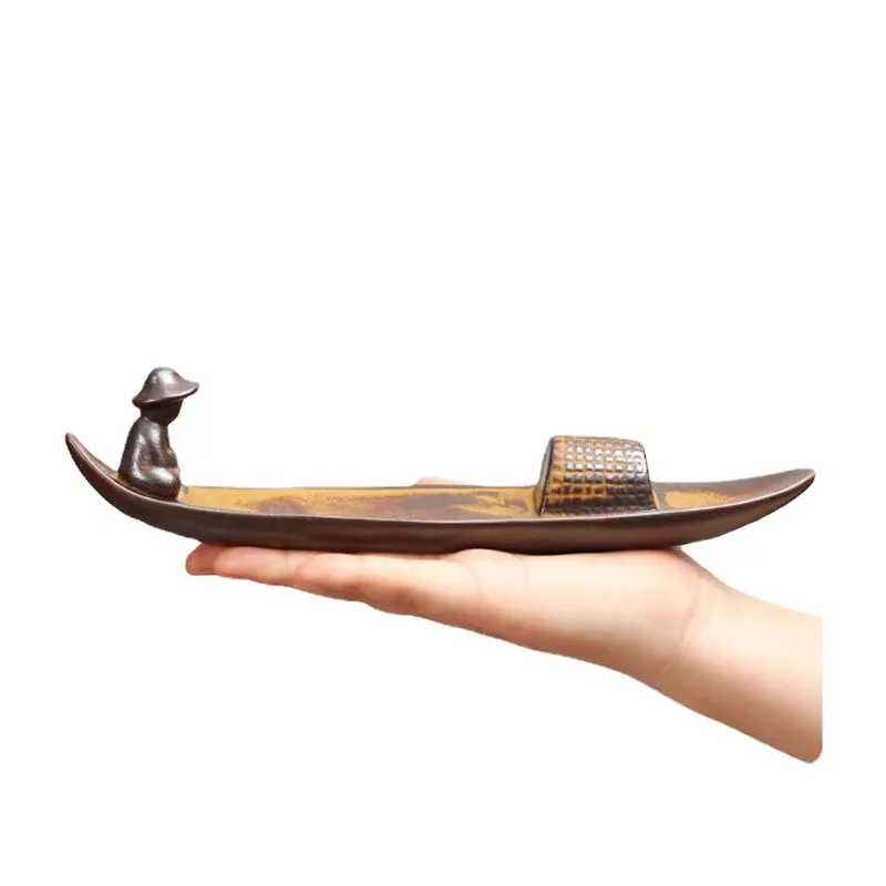 Zen Han River Ancient Shadow Ceramic Incense Stick Multifunctional Reflux Incense Dispenser Sandalwood Creative Decorative Ornam