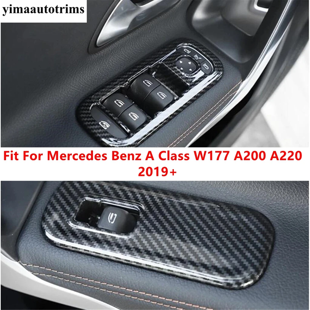 

Car Door Armrest Window Lift Button Control Switch Panel Cover Trim ABS Accessories For Benz A Class W177 A200 A220 2019 - 2024