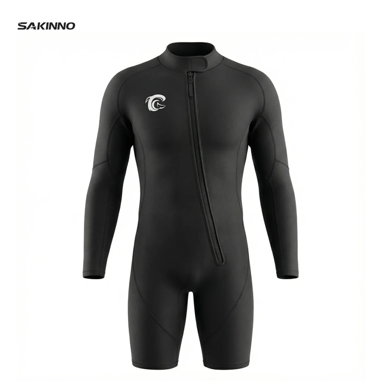 

Men Wetsuit Shorty 2mm Neoprene Long Sleeve and Short Legs Wet Suit for Surfing Diving Swimming Snorkeling Paddle Boarding