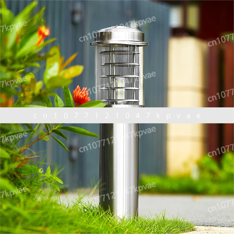 Outdoor courtyard lawn led light, garden street light, stainless steel, outdoor waterproof