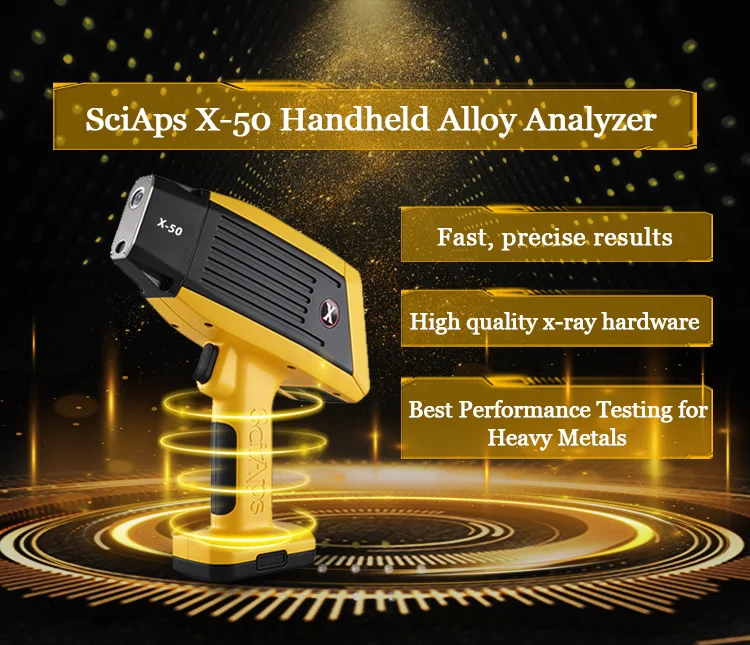 Sciaps X-50 Xrf Metaalanalysator Handheld Röntgenfluorescentiespectrofotometer/Metaalanalysator/Xrf-Spectrumanalysator