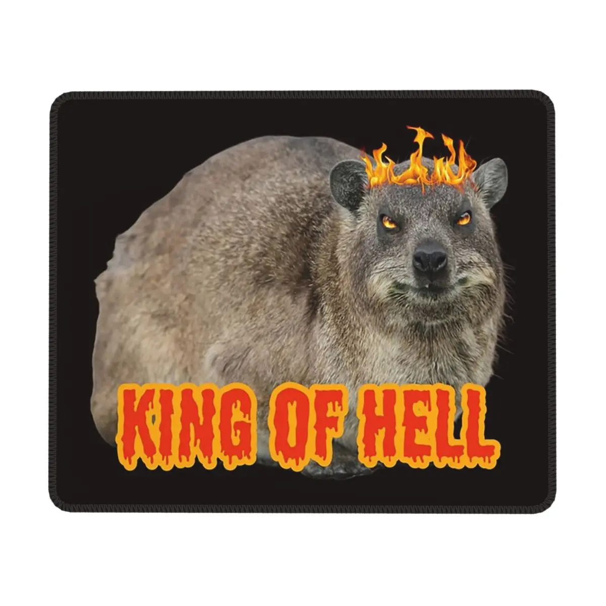 

Rock Hyrax As A Ruler Of Hell Mouse Pad Computer Keyboard Mouse Mat Gaming Laptop Desk Mat Office Accessories Table Mats