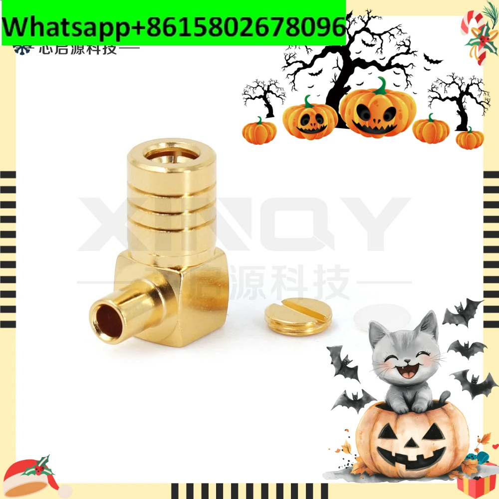 

10 шт. коаксиальный разъем SMB-KWB2 с угловым соединителем SMB-типа, 6G, для пайки кабеля