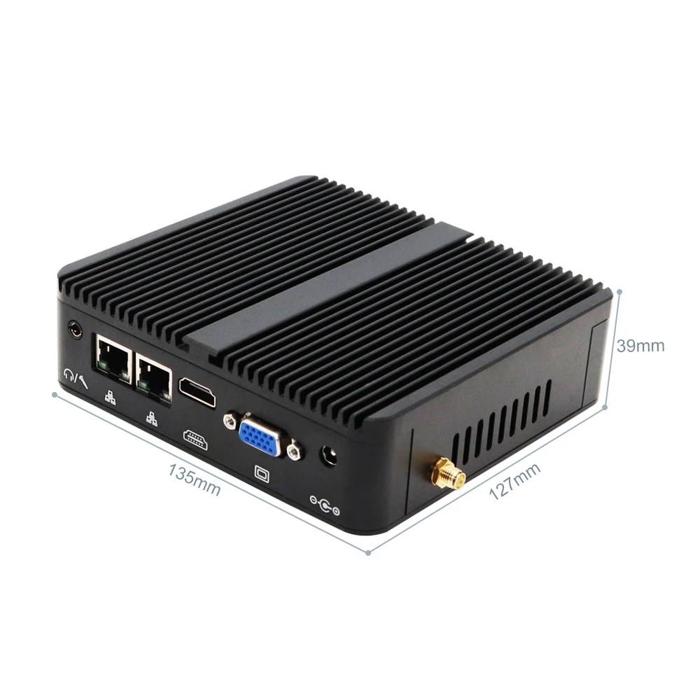 Dual LAN Dual COM M.2 NGFF SSD DDR4 RAM J4105 Wins10/Linux Barebone Mini PC مع VGA + HD 4 USBs #4