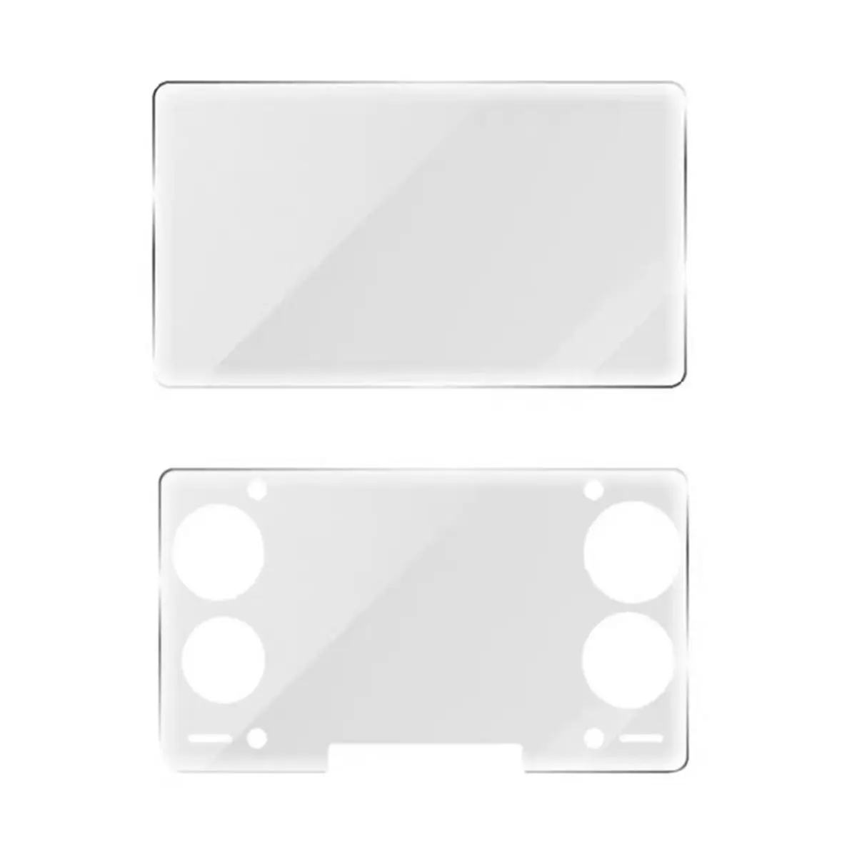 A10I Tempered Glass Screen Protector for Game Console Upper+Lower Screen Dual Screen HD Glass Screen Protectors