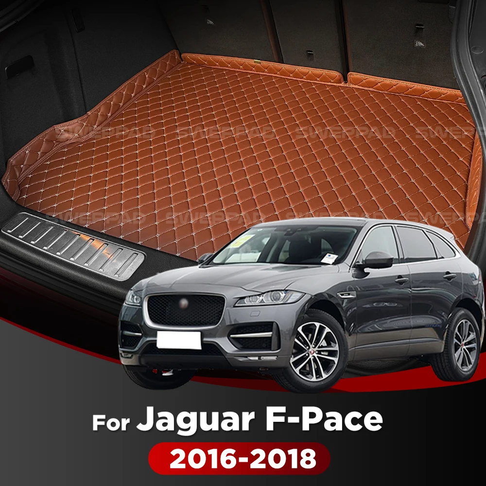 ジャガー-f-ペース-2016-2017-2018-3d-車のトランクマットカーゴライナーカーペットインテリアアクセサリーカバー