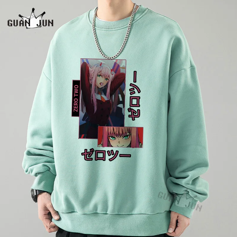 Darling In The Franxx Anime Sweatshirt Harajuku Zero TWO Beautiful Girl Print Hoodie Men/women Loose Autumn Long-sleeve Tops