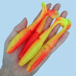 4pcs 11cm 11.8g Pesca Fishing Lures Leurre Souple Soft Bass Silicone Bait Isca Artificial Fishing Wobbler