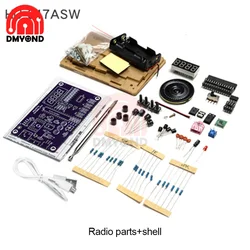 RDA5807 TDA2822 HU-017A RDA5807S Radio Kit FM FM Electronic DIY Parts 87-108MHz Board Kit for Electronic Component Accessories