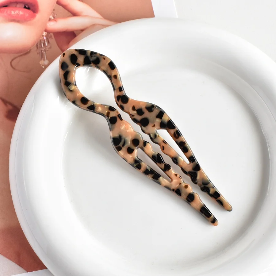 1 Stück Acryl-Fischschwanz-U-förmige Haarnadel - Französische Twist-Haarnadel - Lazy Bun Haarnadel - Geeignet für alle Haartypen – Detail 11