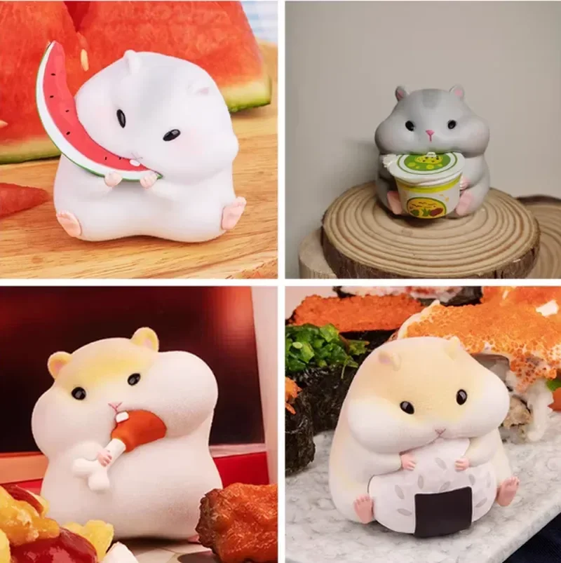 In Stock Clark The Hamster A Cute Foodie Mouse Blind Box Kawaii Mini Figure Perfect Desktop Decoration Birthday Gift view 2