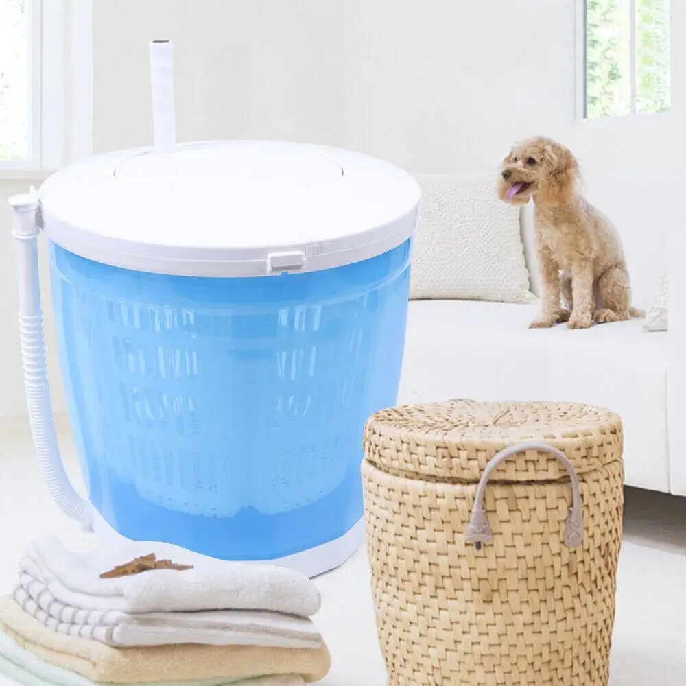 2 in 1 Portable Foldable Washing Machine Dryer Manual Mini Underwear Sock Compact Spin Multifunctional Storage Box Water Bucket